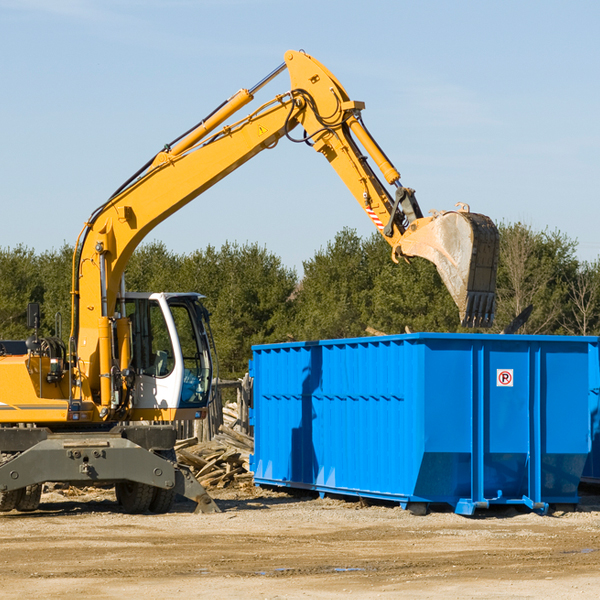 can i choose the location where the residential dumpster will be placed in Winfield WV